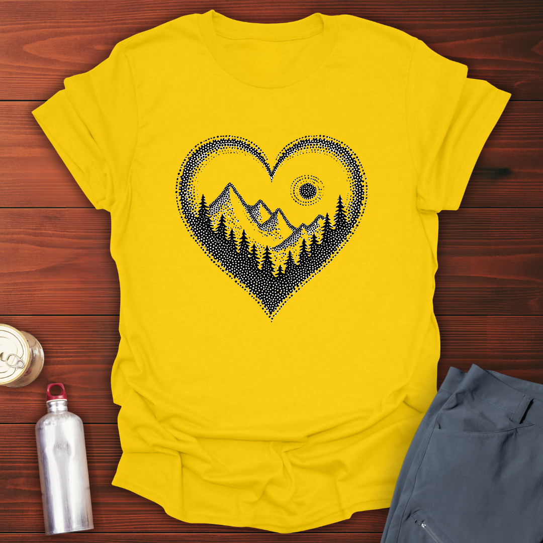 Pointillist Heart T-Shirt