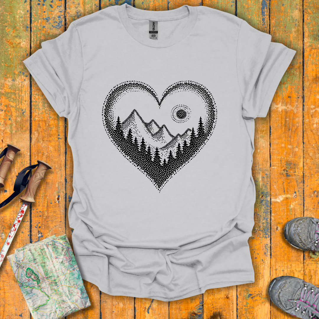 Pointillist Heart T-Shirt