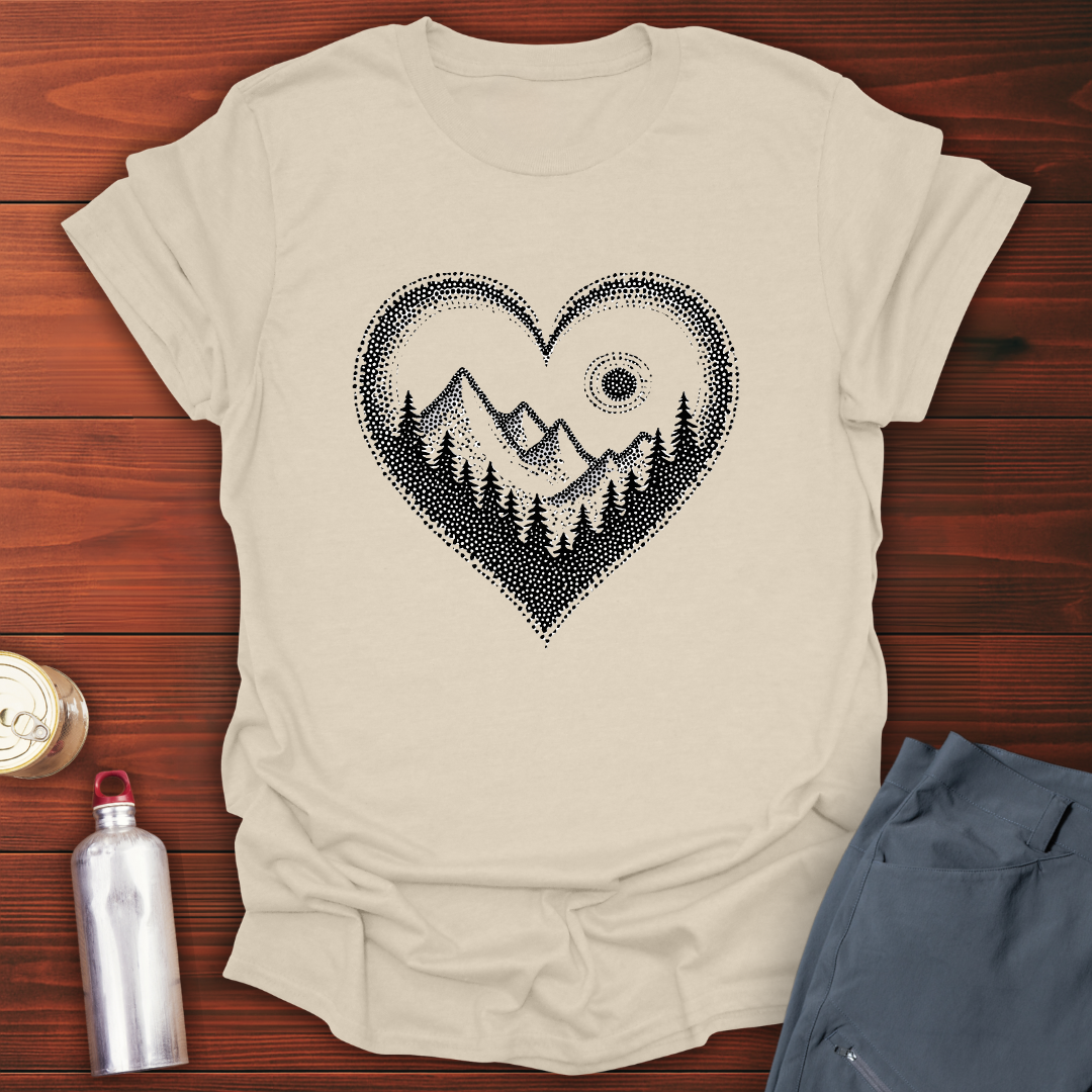 Pointillist Heart T-Shirt