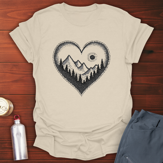 Pointillist Heart T-Shirt