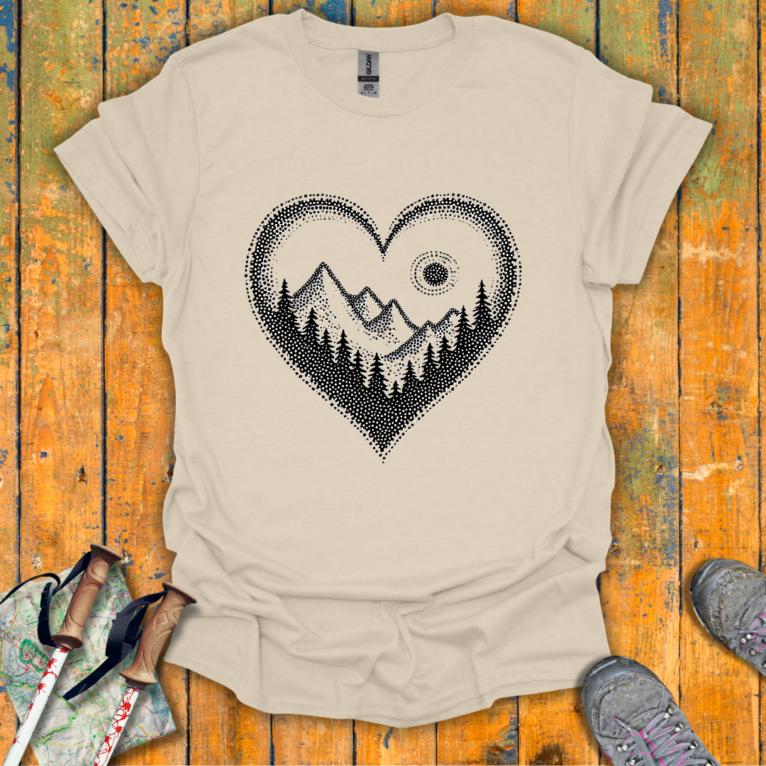 Pointillist Heart T-Shirt