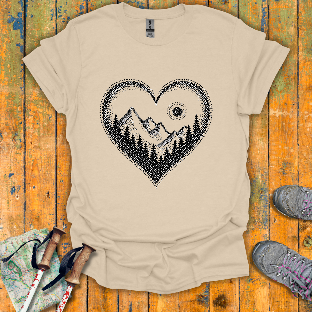 Pointillist Heart T-Shirt