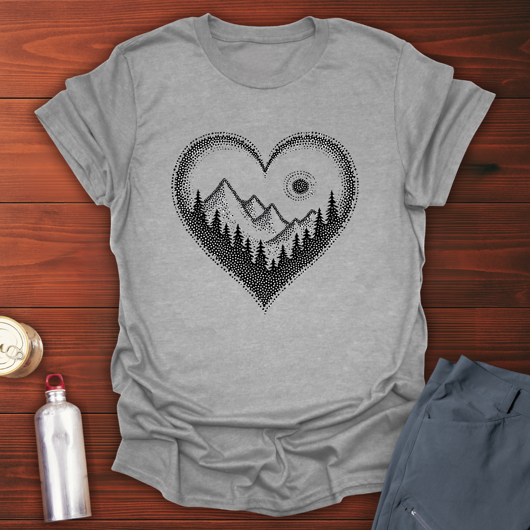 Pointillist Heart T-Shirt
