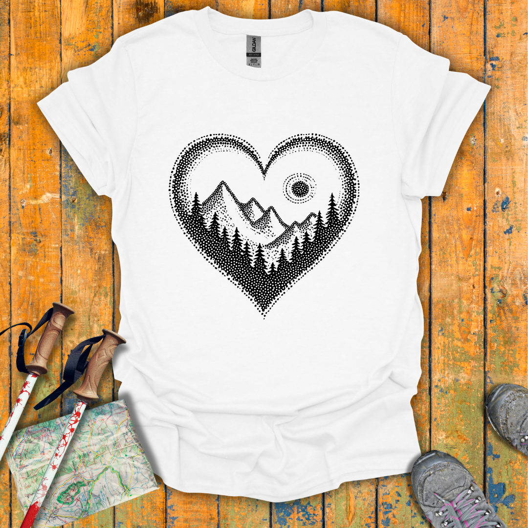 Pointillist Heart T-Shirt